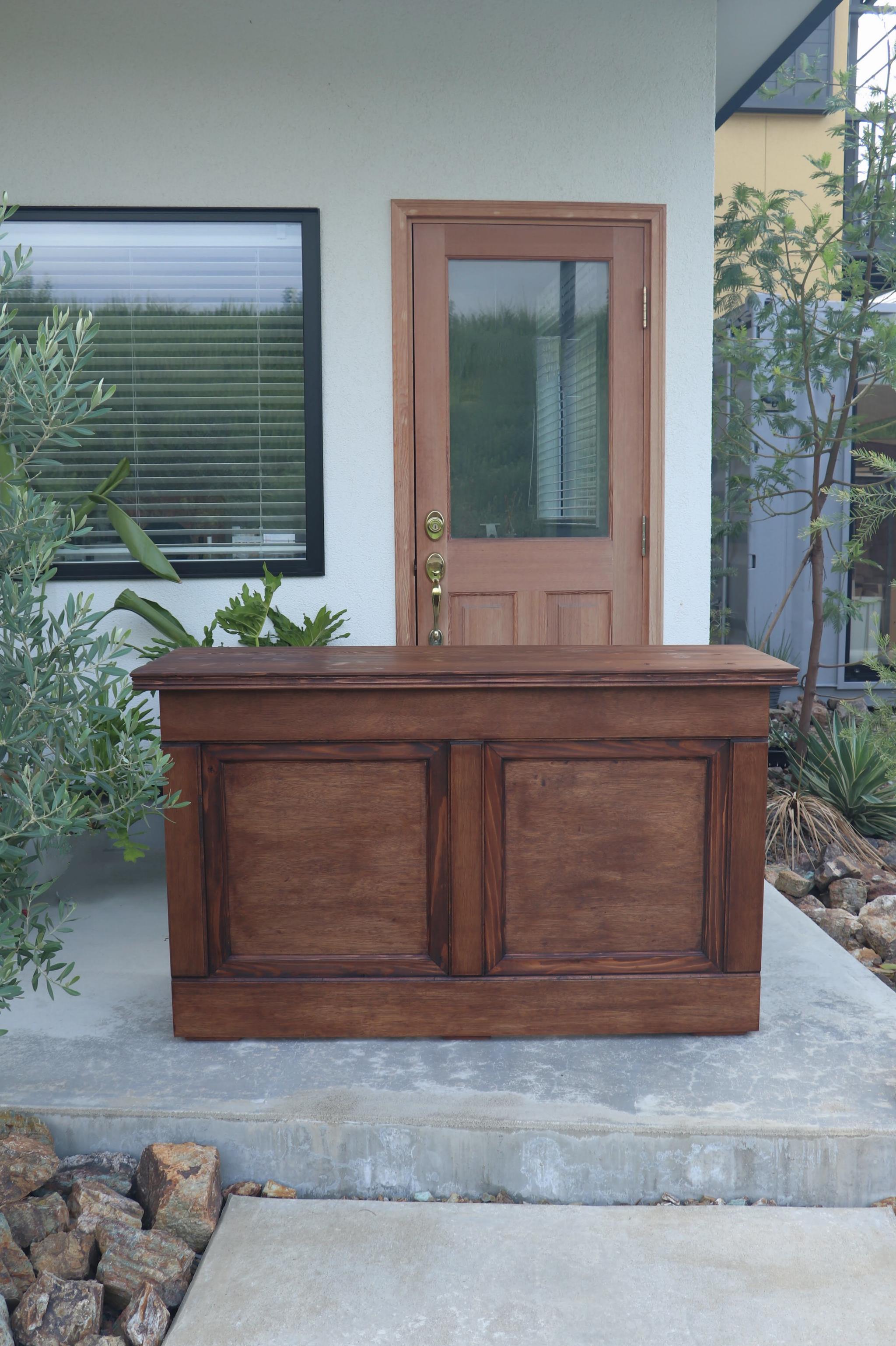 折り畳み式アンティークカウンター｜レジ・キャッシャー・バーカウンター・受付・店舗什器